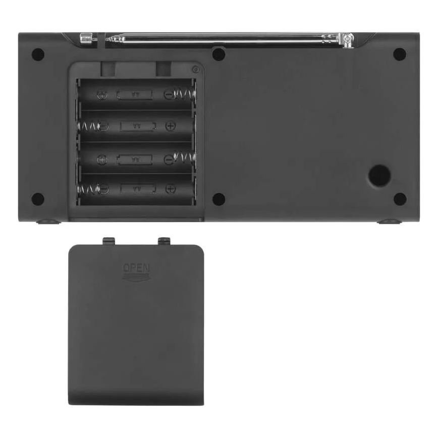 Radio DAB DAB+ FM 3W/5V/4xAA sort