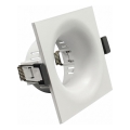 Ramme til indbygningsspot GU10, 8,6 x 8,6 cm, hvid