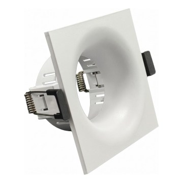 Ramme til indbygningsspot GU10, 8,6 x 8,6 cm, hvid
