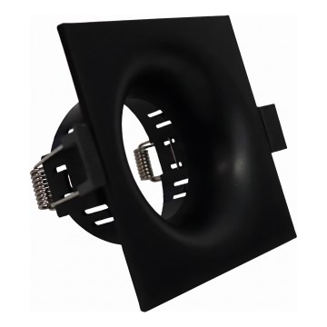 Ramme til indbygningsspot GU10 8,6x8,6 cm, sort