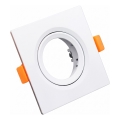 Ramme til indbygningsspot GU10 9x9 cm hvid