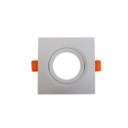 Ramme til indbygningsspot GU10 9x9 cm hvid