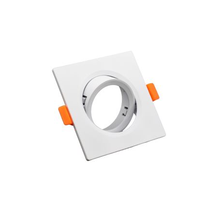 Ramme til indbygningsspot GU10 9x9 cm hvid