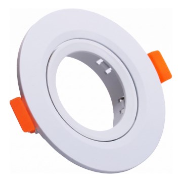 Ramme til indbygningsspot GU10 Ø 9 cm, hvid