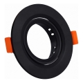 Ramme til indbygningsspot GU10 Ø 9 cm, sort