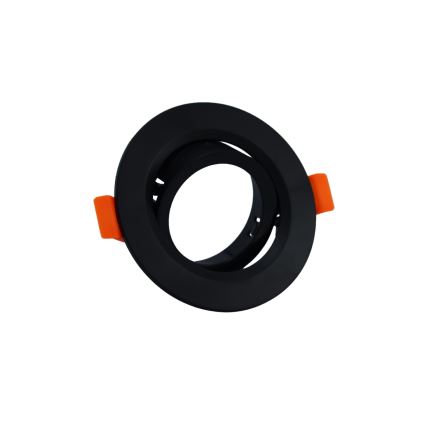 Ramme til indbygningsspot GU10 Ø 9 cm, sort