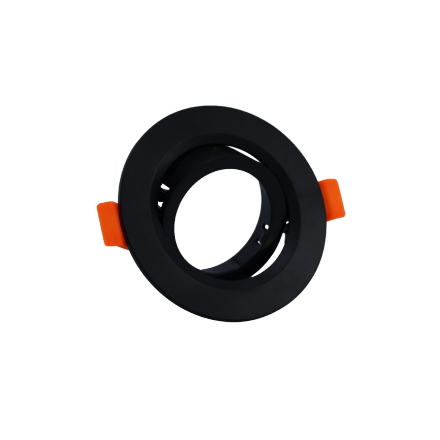 Ramme til indbygningsspot GU10 Ø 9 cm, sort