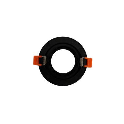 Ramme til indbygningsspot GU10 Ø 9 cm, sort