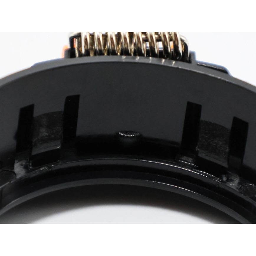 Ramme til indbygningsspot GU10 Ø 9 cm, sort