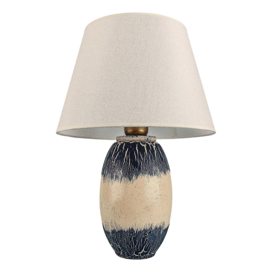 RAMZES Bordlampe 1xE27/40W/230V Beige/Blå