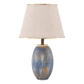 RAMZES Bordlampe 1xE27/40W/230V creme/blå