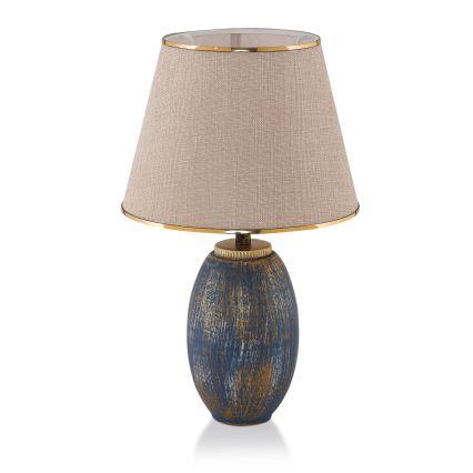 RAMZES Bordlampe 1xE27/40W/230V creme/blå