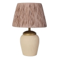 RAMZES bordlampe 1xE27/40W/230V creme/brun