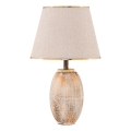 RAMZES Bordlampe 1xE27/40W/230V creme/guld
