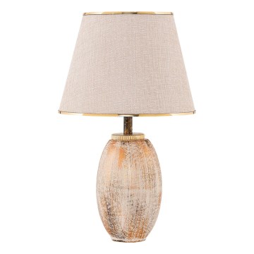 RAMZES Bordlampe 1xE27/40W/230V creme/guld