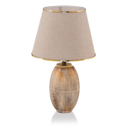 RAMZES Bordlampe 1xE27/40W/230V creme/guld