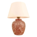 RAMZES bordlampe 1xE27/40W/230V creme/rød