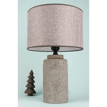 RAMZES bordlampe 1xE27/40W/230V grå