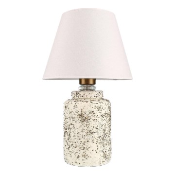 RAMZES bordlampe 1xE27/40W/230V hvid/beige