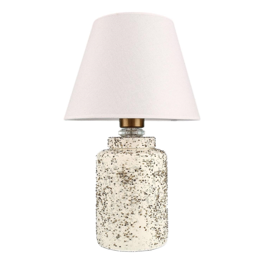 RAMZES bordlampe 1xE27/40W/230V hvid/beige