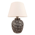 RAMZES Bordlampe 1xE27/40W/230V hvid/sort