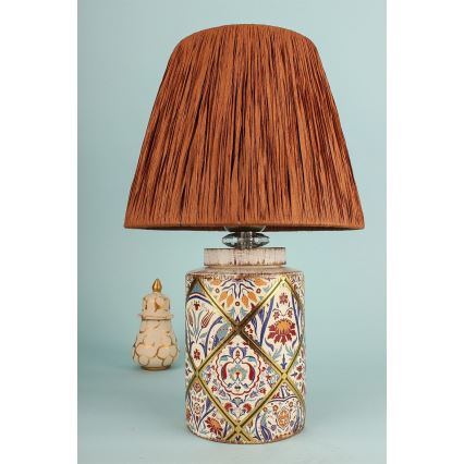 RAMZES Bordlampe 1xE27/40W/230V raffia