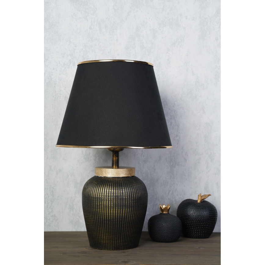 RAMZES bordlampe 1xE27/40W/230V sort/guld