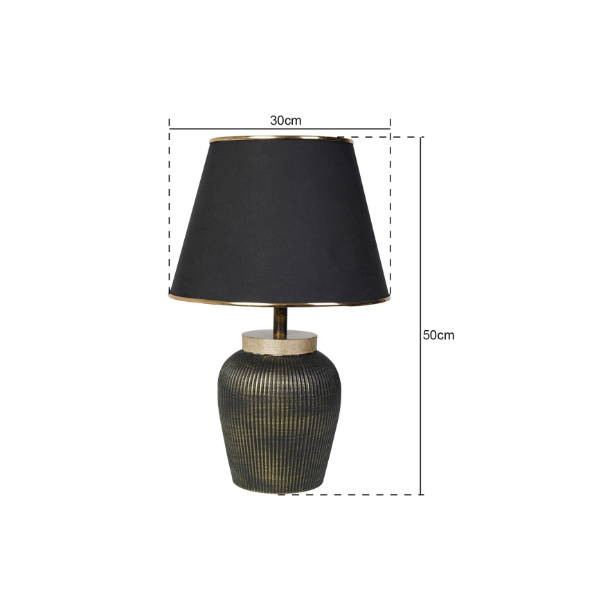 RAMZES bordlampe 1xE27/40W/230V sort/guld