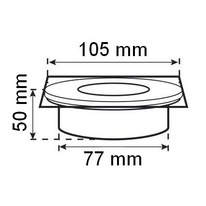 Soldrevet LED indkørselslampe med skumringssensor LED/0,12W/2xAAA IP67 rustfri firkantet