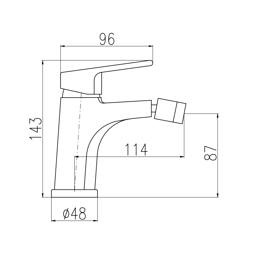 RAV Slezák CO145.0KCMATZ - Bidetarmatur + bundventil COLORADO 14,3 cm sort/guld
