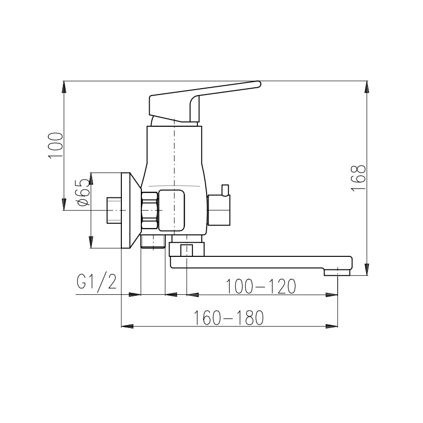 RAV Slezák CO151.5 - Badekararmatur COLORADO, poleret krom