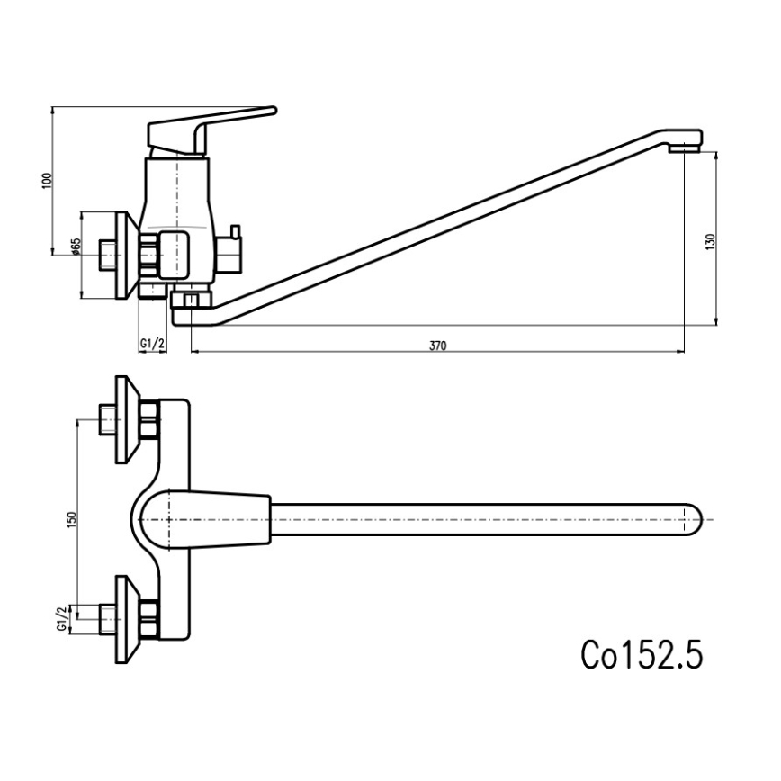RAV Slezák CO152.5 - Badekararmatur COLORADO i poleret krom