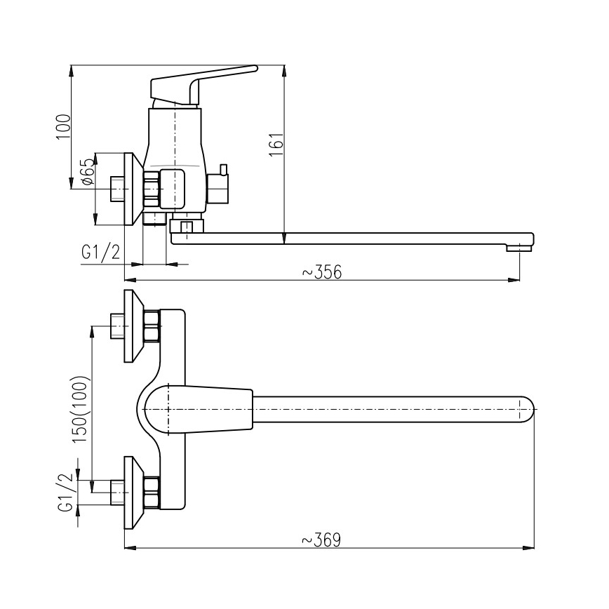 RAV Slezák CO153.5 - Badekarsbatteri COLORADO i poleret krom