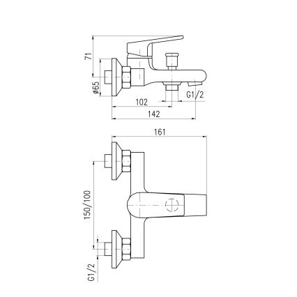 RAV Slezák CO154.5CMATZ - Badekarbatteri COLORADO sort/guld