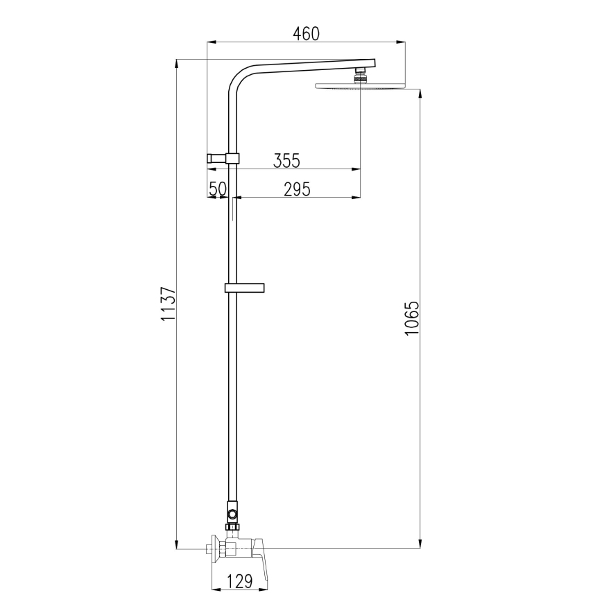 RAV Slezák CO182.5/6 - Brusesæt med blandingsbatteri COLORADO i blank krom