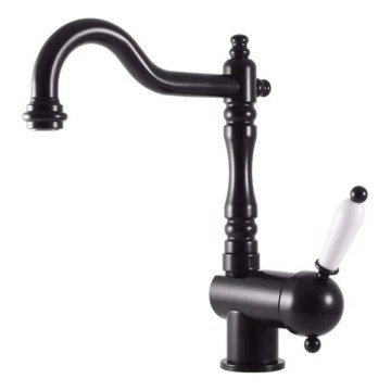 RAV Slezák L508.0/8CMAT - Køkken- og håndvaskarmatur LABE RETRO 25,6 cm mat sort