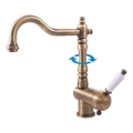 RAV Slezák L508.0/8SM - Køkken-/håndvaskarmatur LABE RETRO 25,6 cm antik messing