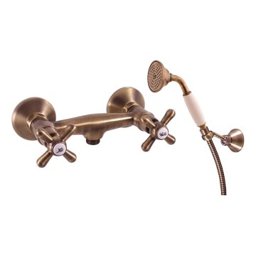 RAV Slezák MK180.5/2SM - Brusesæt med blandingsbatteri MORAVA RETRO i antik messing