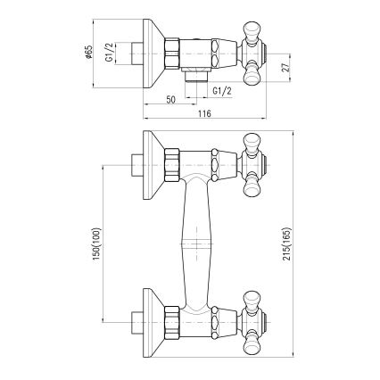 RAV Slezák MK180.5CMATSM - Brusebatteri MORAVA RETRO sort/messing