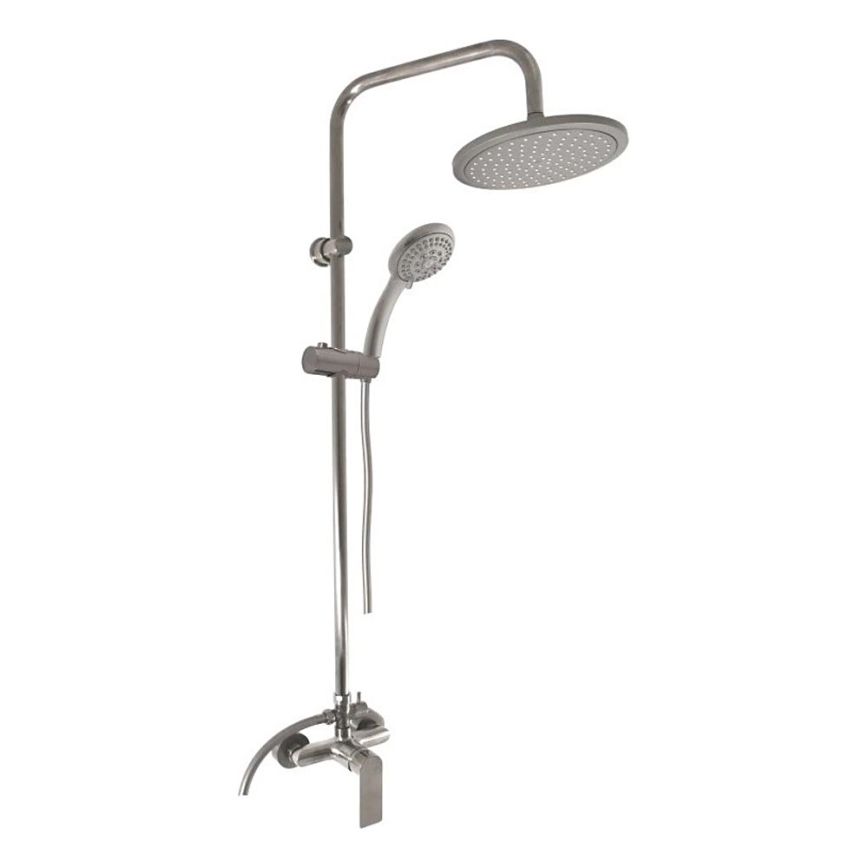 RAV Slezák NL182.5/7MGL - Brusesæt med blandingsbatteri NIL, blank grå