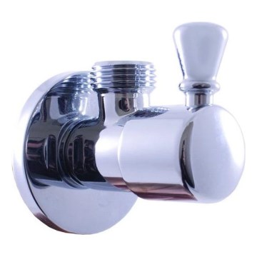 RAV Slezák RV0112 - Retro vinkelventil i poleret krom