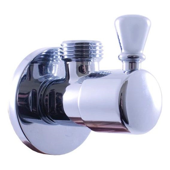 RAV Slezák RV0112 - Retro vinkelventil i poleret krom