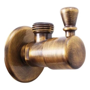 RAV Slezák RV0112SM - Hjørneventil RETRO antik messing