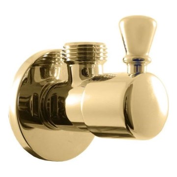 RAV Slezák RV0112Z - RETRO vinkelventil i blankt guld