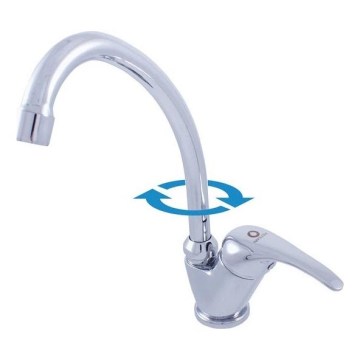 RAV Slezák SA006.0/1 - Køkkenarmatur SAZAVA 26,1 cm højglans krom