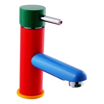 RAV Slezák SE426.0 - Håndvaskarmatur JUNIOR 15,7 cm rød/blå/grøn