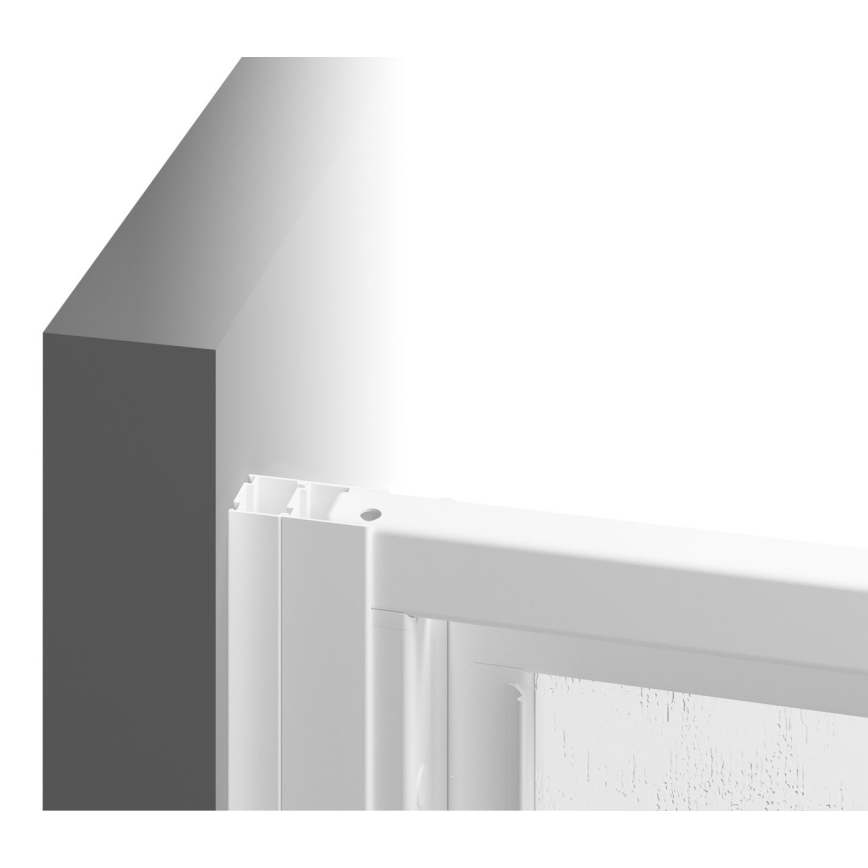 Ravak 00V701R211 - Tredelt brusedør SUPERNOVA 90x198 cm hvid