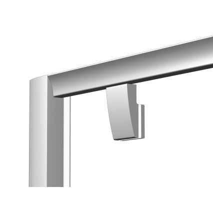 Ravak 37677U00Z1 - Tredelt kvartcirkelformet brusehjørne PIVOT 90x90 cm, satin