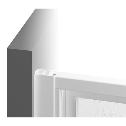 Ravak 940701R211 - Fast brusevæg SUPERNOVA 90x198 cm hvid