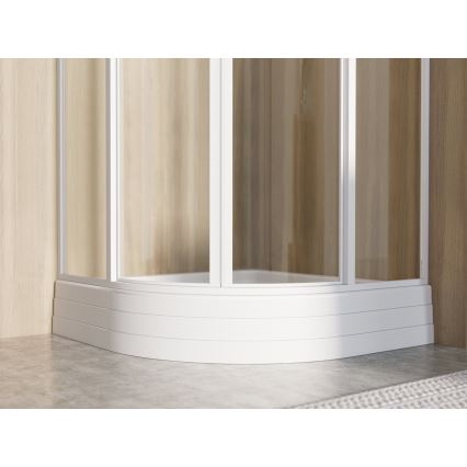 Ravak A207001120 - Kvartcirkelformet brusekar RONDA 90x90 cm hvid